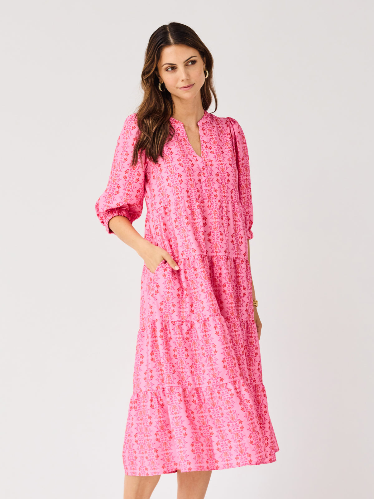 Cameron Dress | Heirloom Vine Pink
