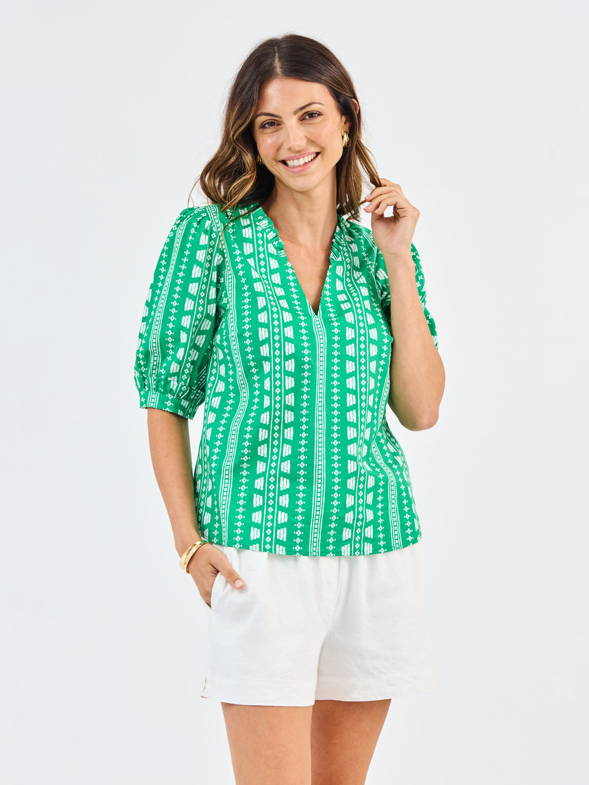 Colette Top | Heritage Stitch Green