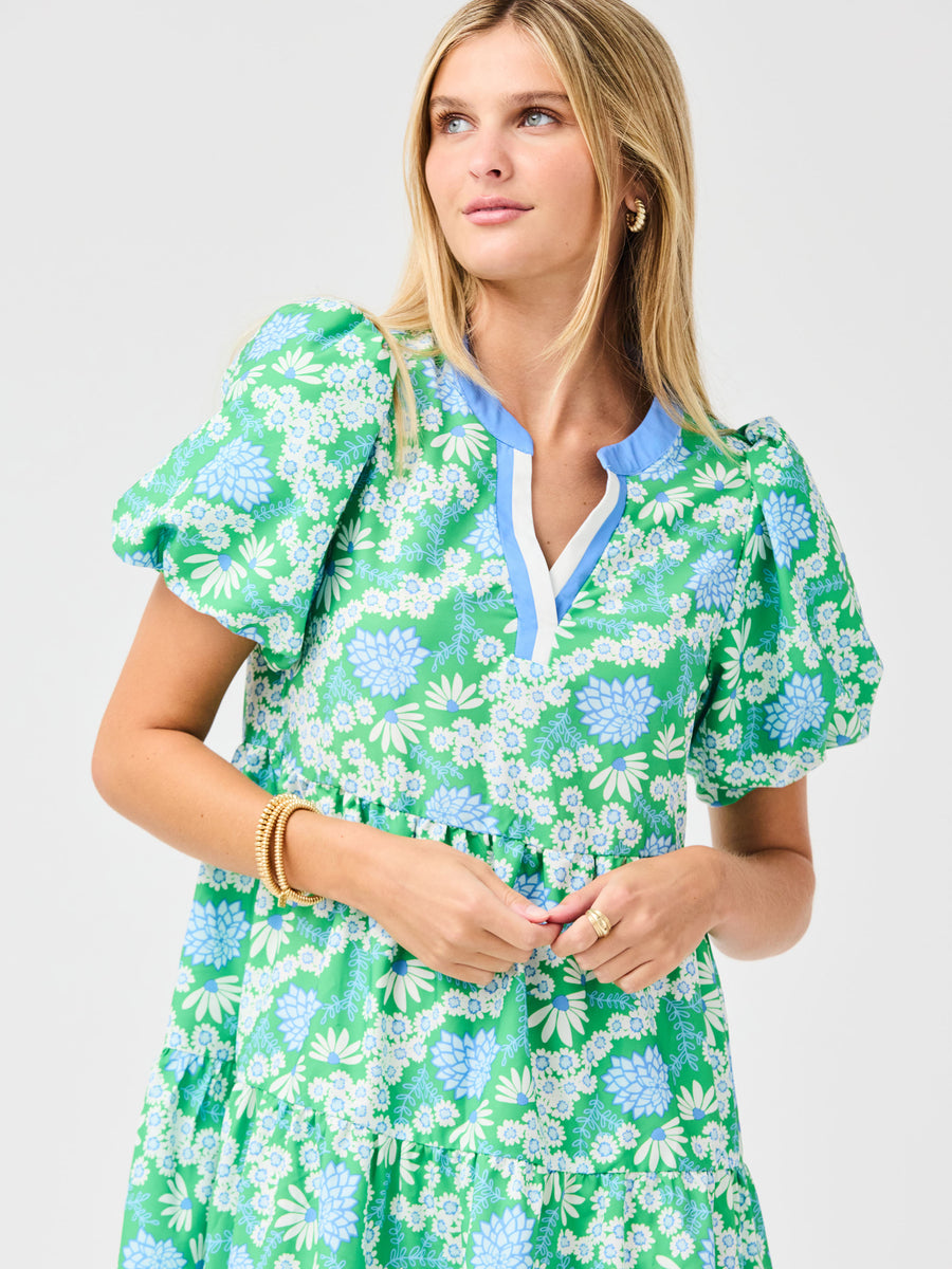 Kinsley Mini Dress | Daisy Chain Green – Mary Square