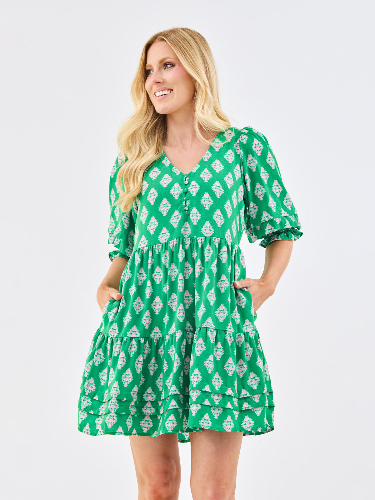 Raya Dress | Early Riser Green