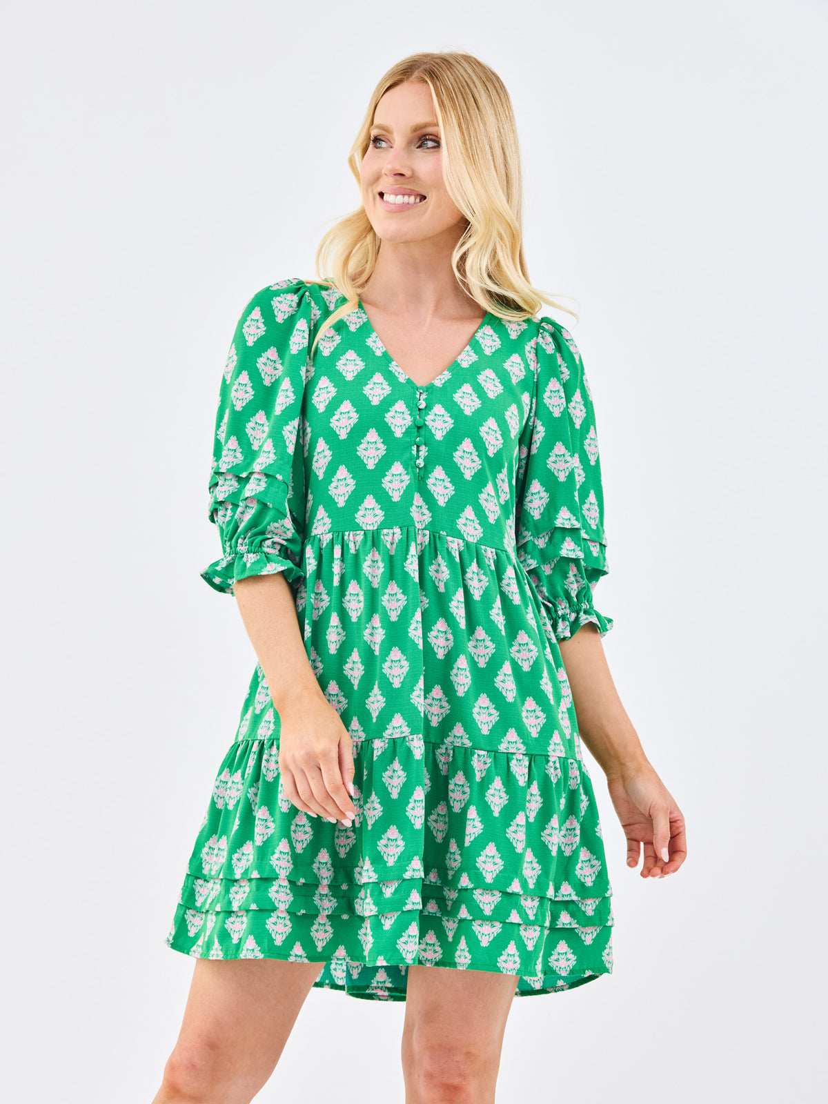 Raya Dress | Early Riser Green