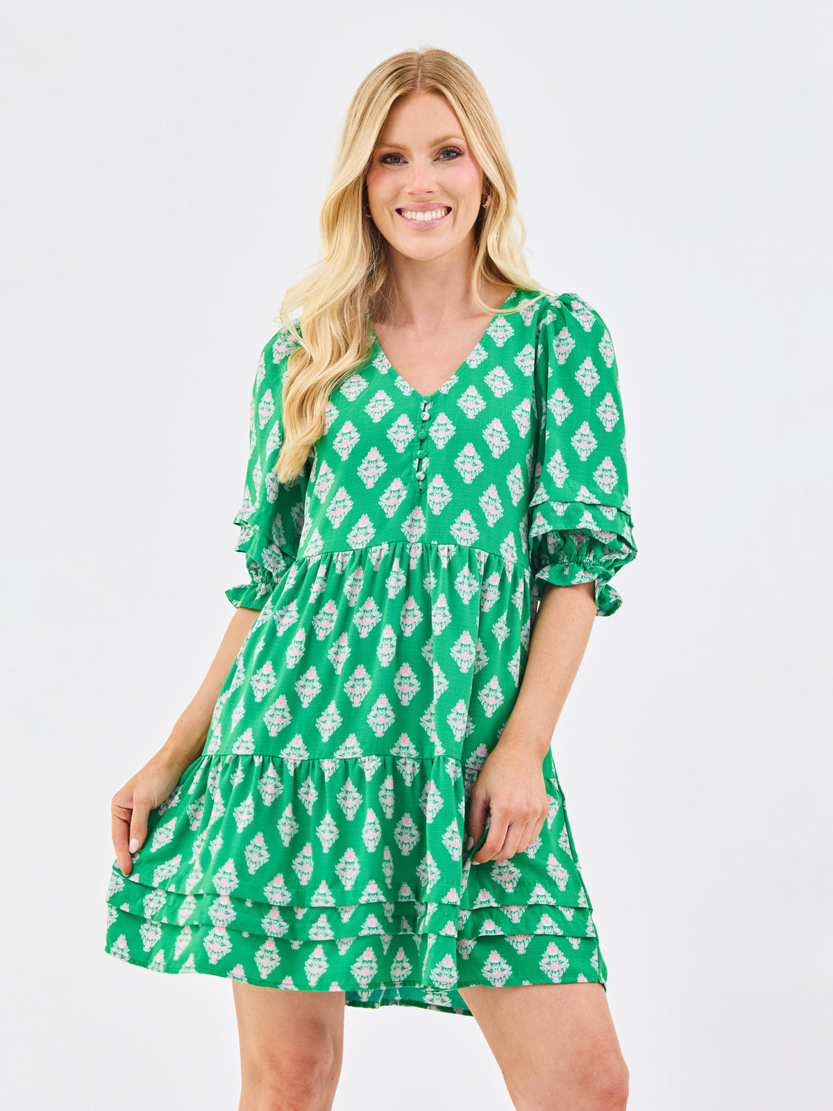 Raya Dress | Early Riser Green