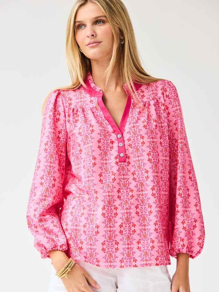 Gianna Top | Heirloom Vine Pink – Mary Square