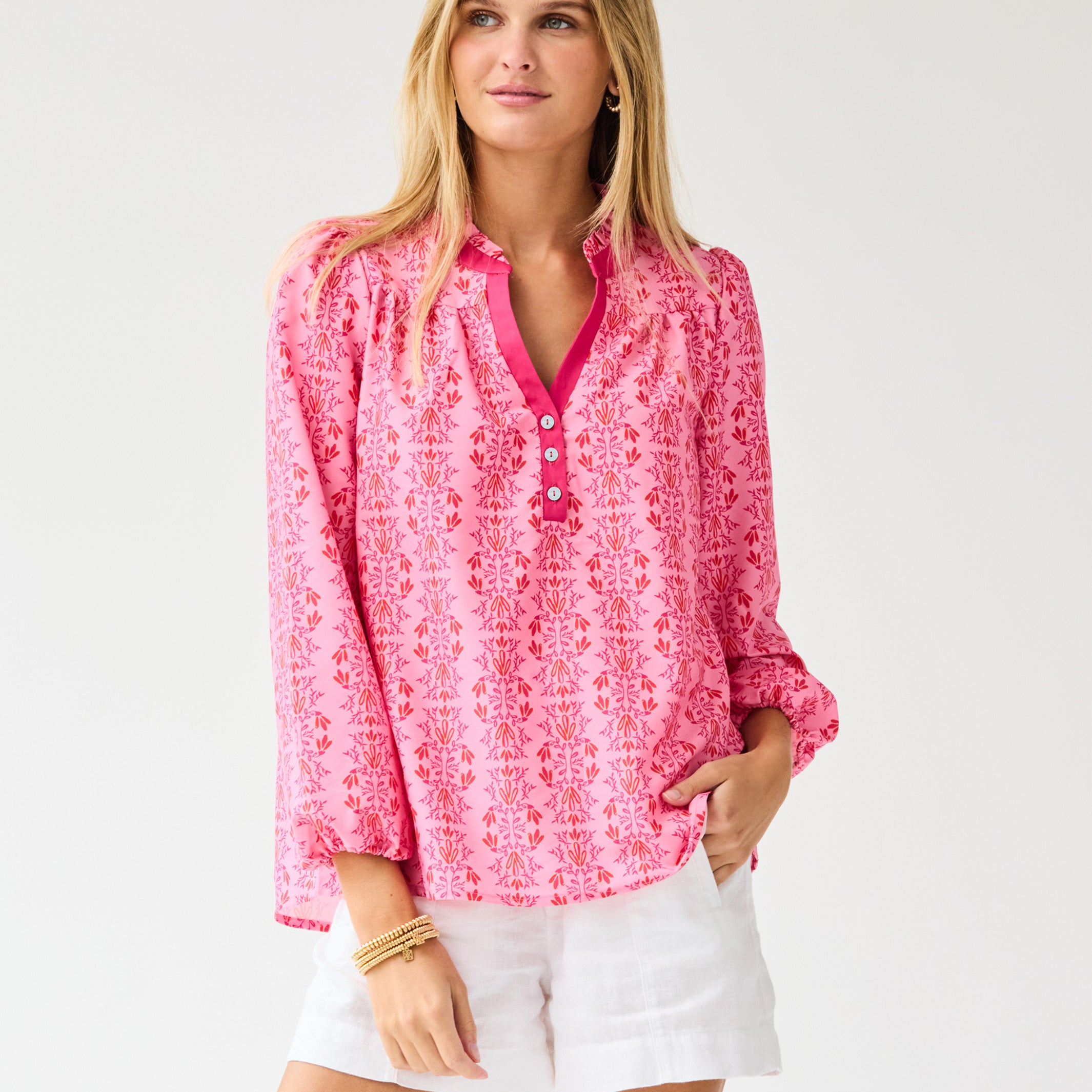 Gianna Top | Heirloom Vine Pink