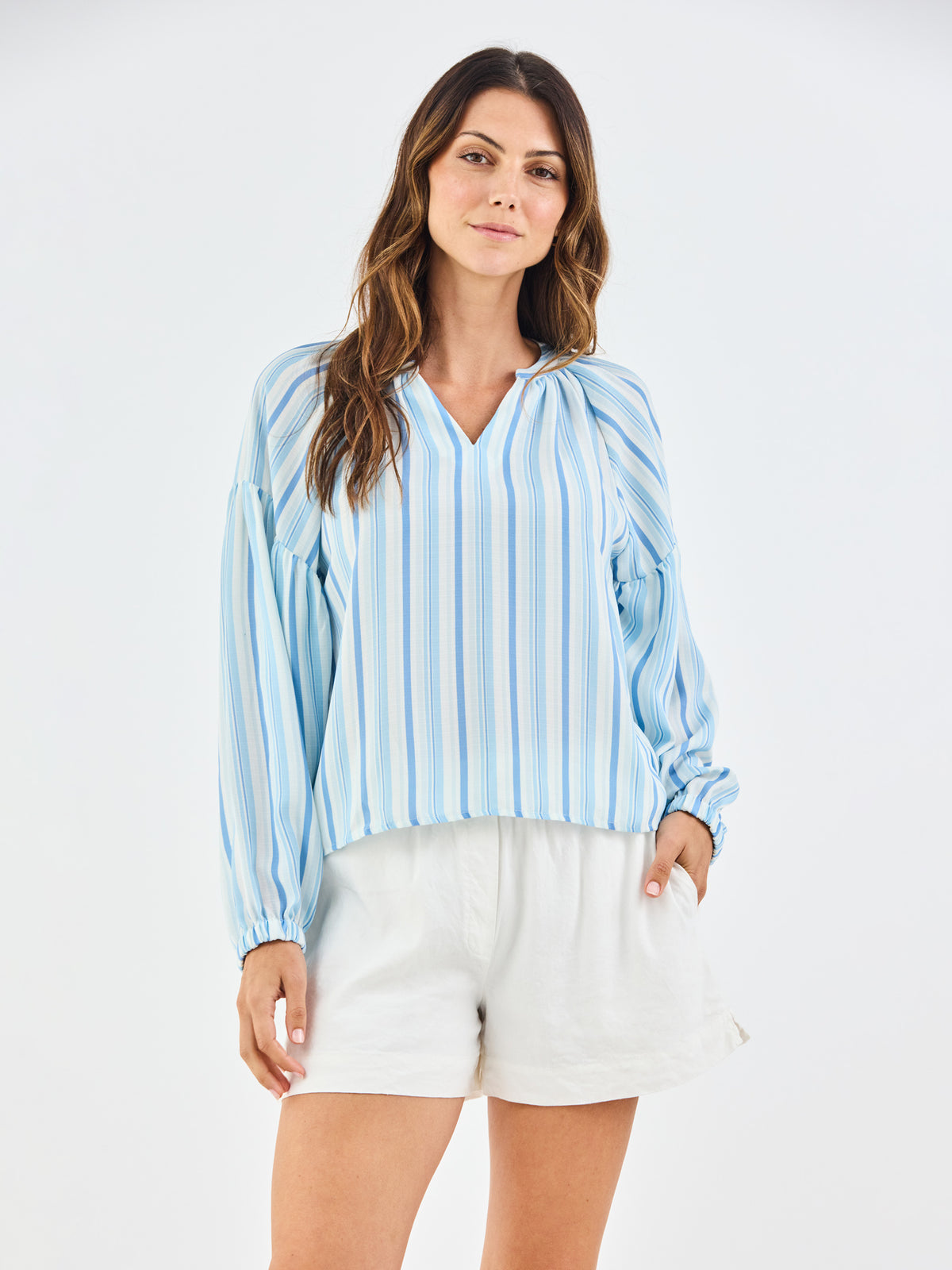 Scarlette Top | Harbor Lines Blue