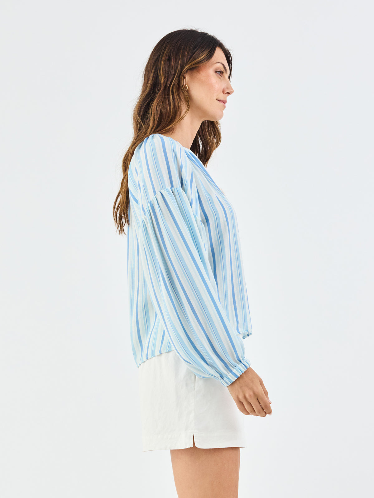 Scarlette Top | Harbor Lines Blue