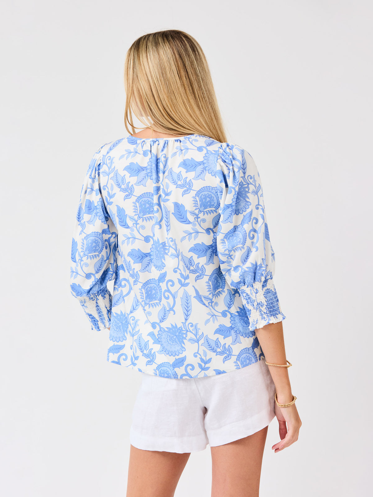 Ashlyn Top | Porcelain Vines Blue