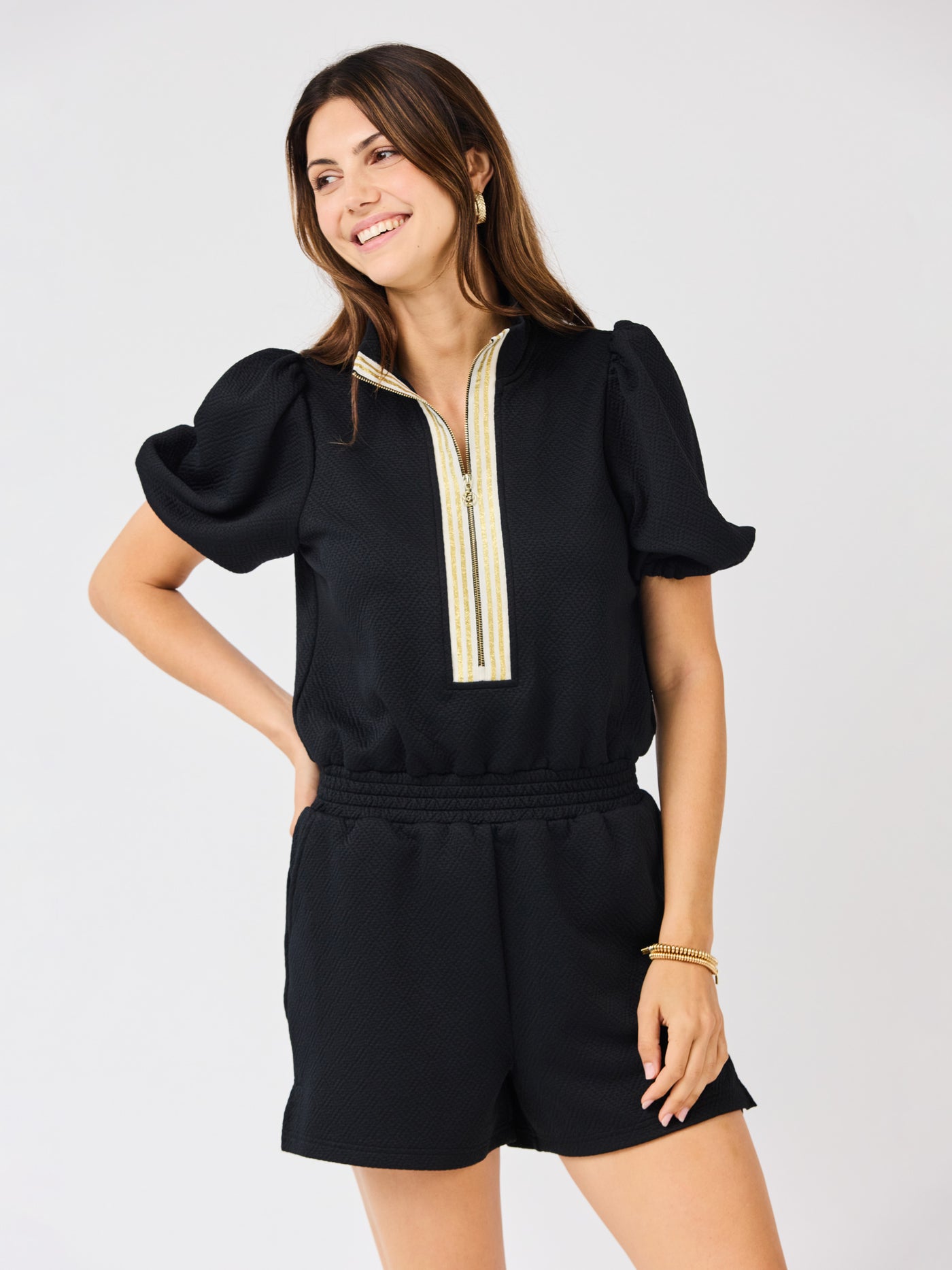 Andie Romper | Black – Mary Square