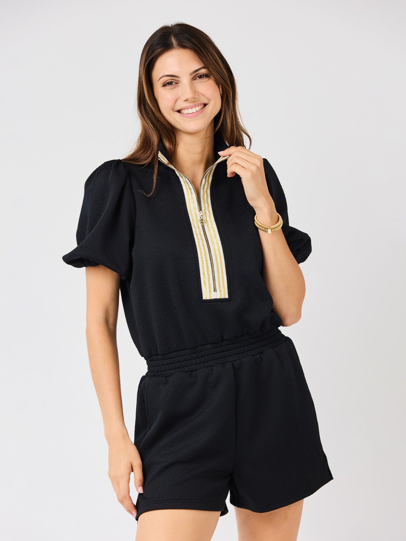 Andie Romper | Black – Mary Square