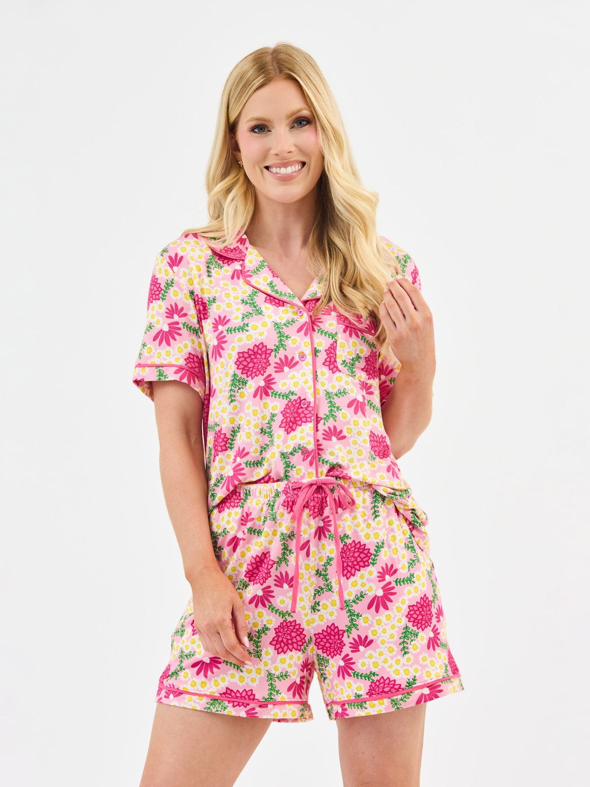 Women's Charlotte Shorts Set | Daisy Chain Pink