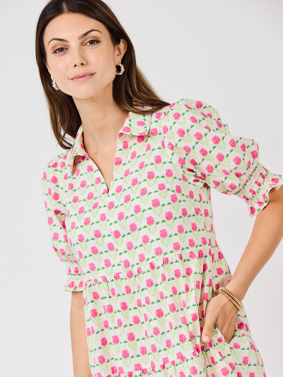 Molly Dress | Floral Fanfare Green | XS | Trendy Dresses For Women