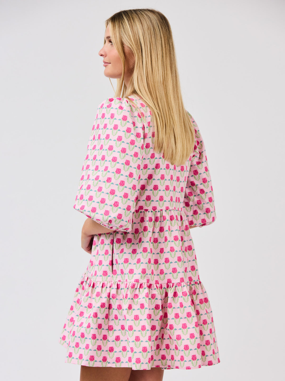 Riley Mini Dress | Flora Fanfare Pink