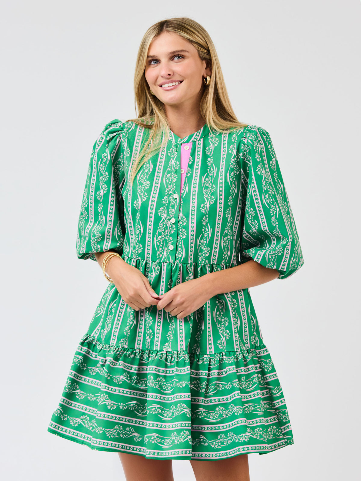 Riley Mini Dress | Garden Lace Green