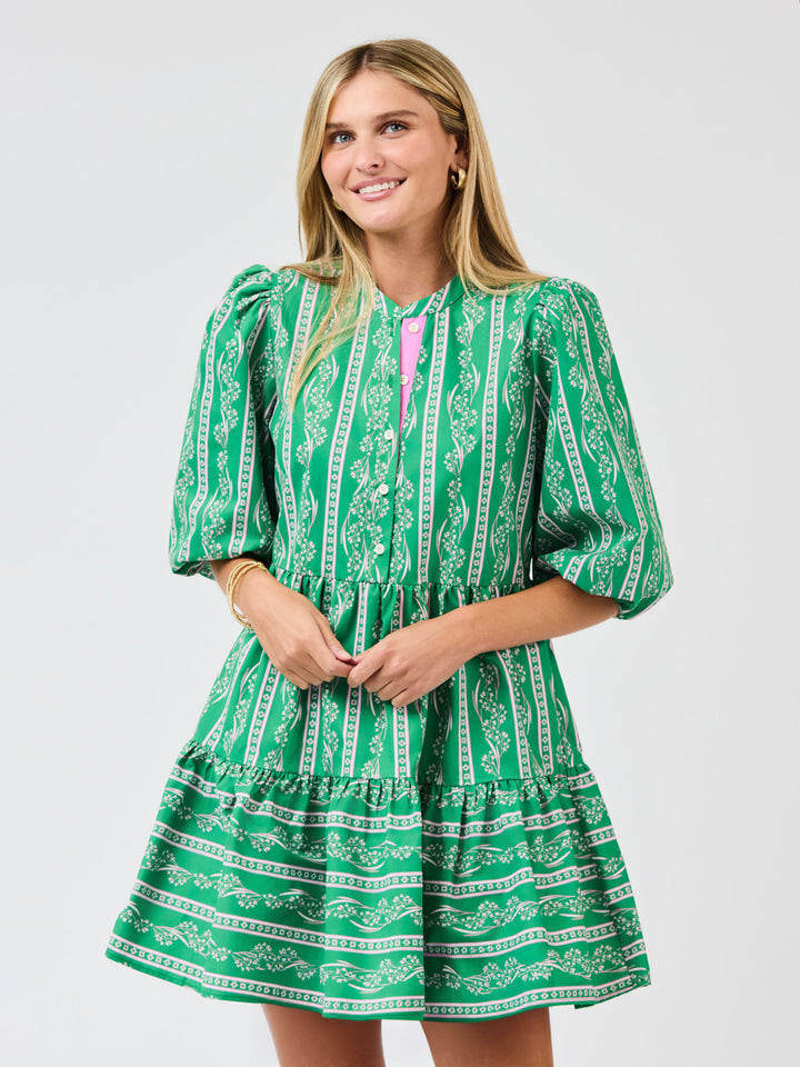 Riley Mini Dress | Garden Lace Green – Mary Square