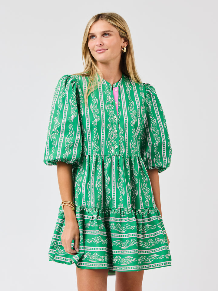 Riley Mini Dress | Garden Lace Green – Mary Square