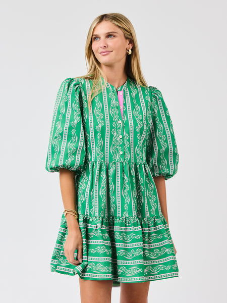 Riley Mini Dress | Garden Lace Green – Mary Square