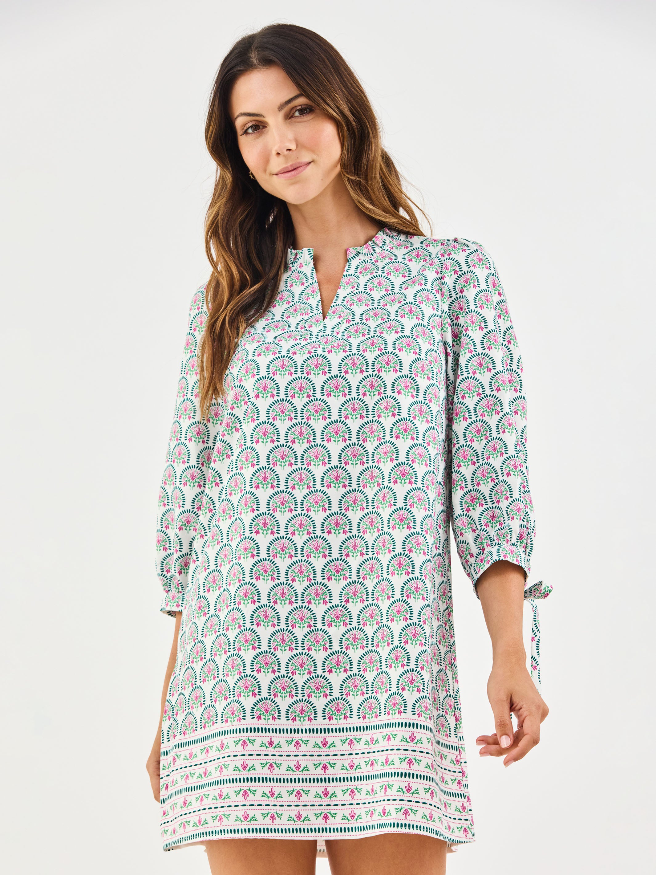 Lainey Dress | Sunshower Flora White