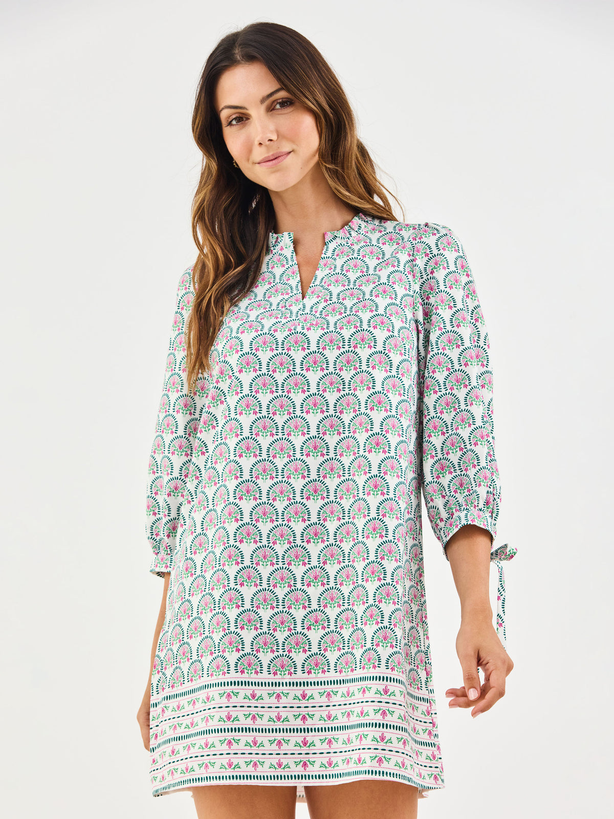 Lainey Dress | Sunshower Flora White
