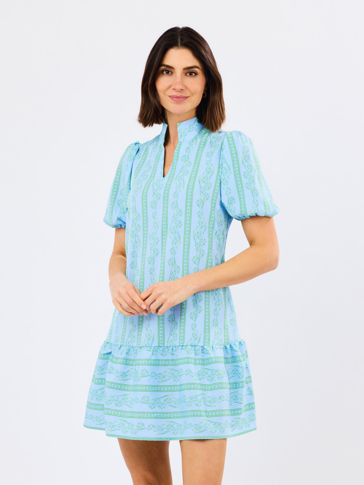 Nancy Dress | Garden Lace Blue