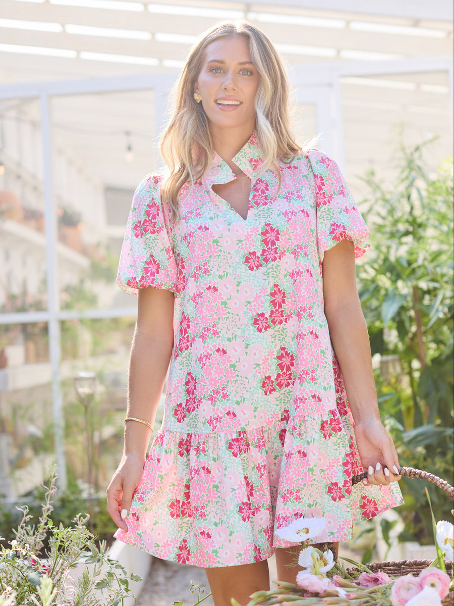 HAMMERSLEY PINK FLORAL CHINZ フローラル チンツ！ Nancy Dress | Petal Perfect Pink – Mary Square