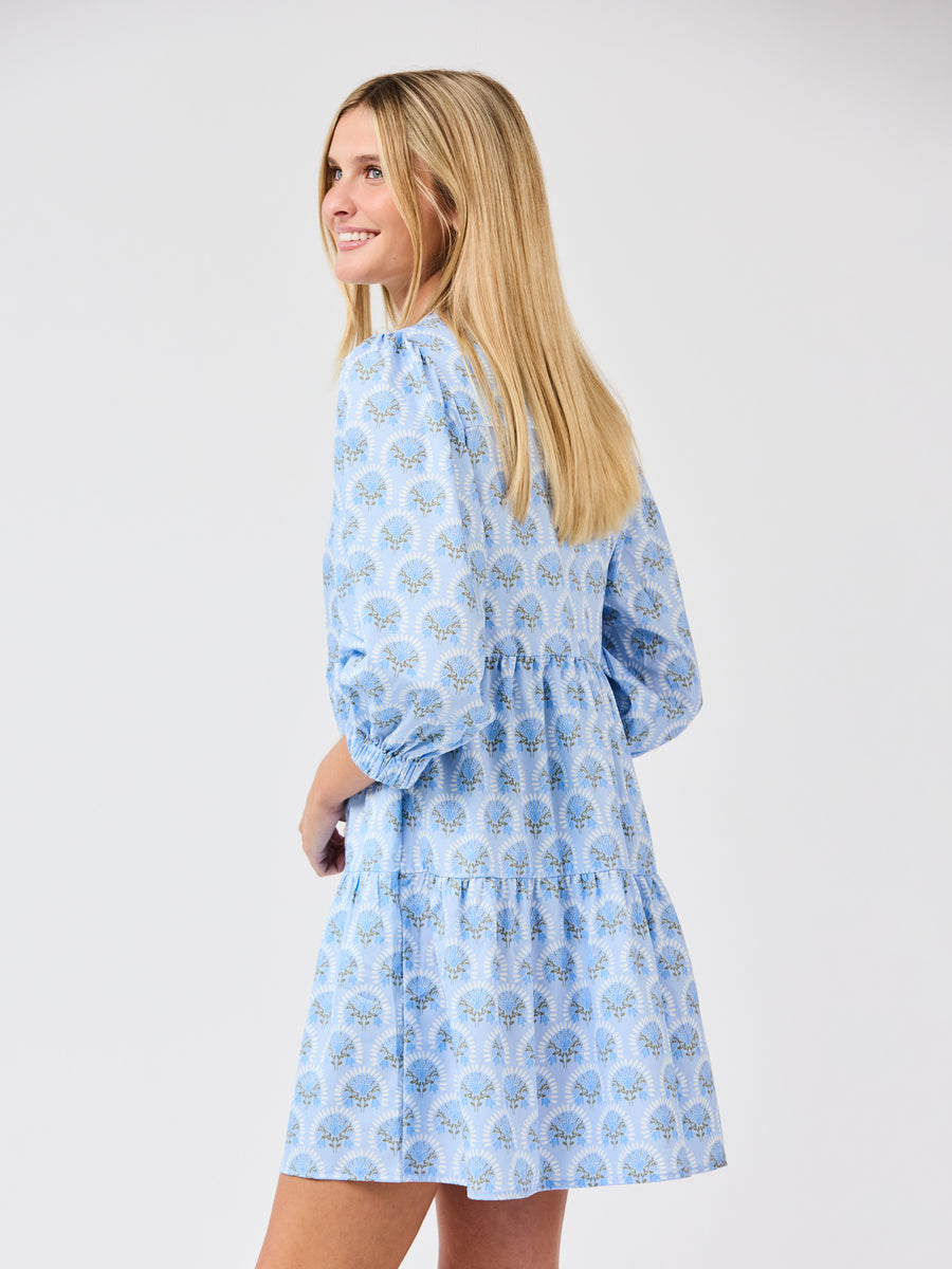 Cooper Dress - Botanical Blooms Blue XS