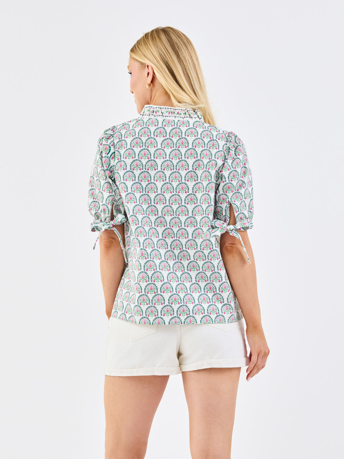 Brynn Top | Sunshower Flora White