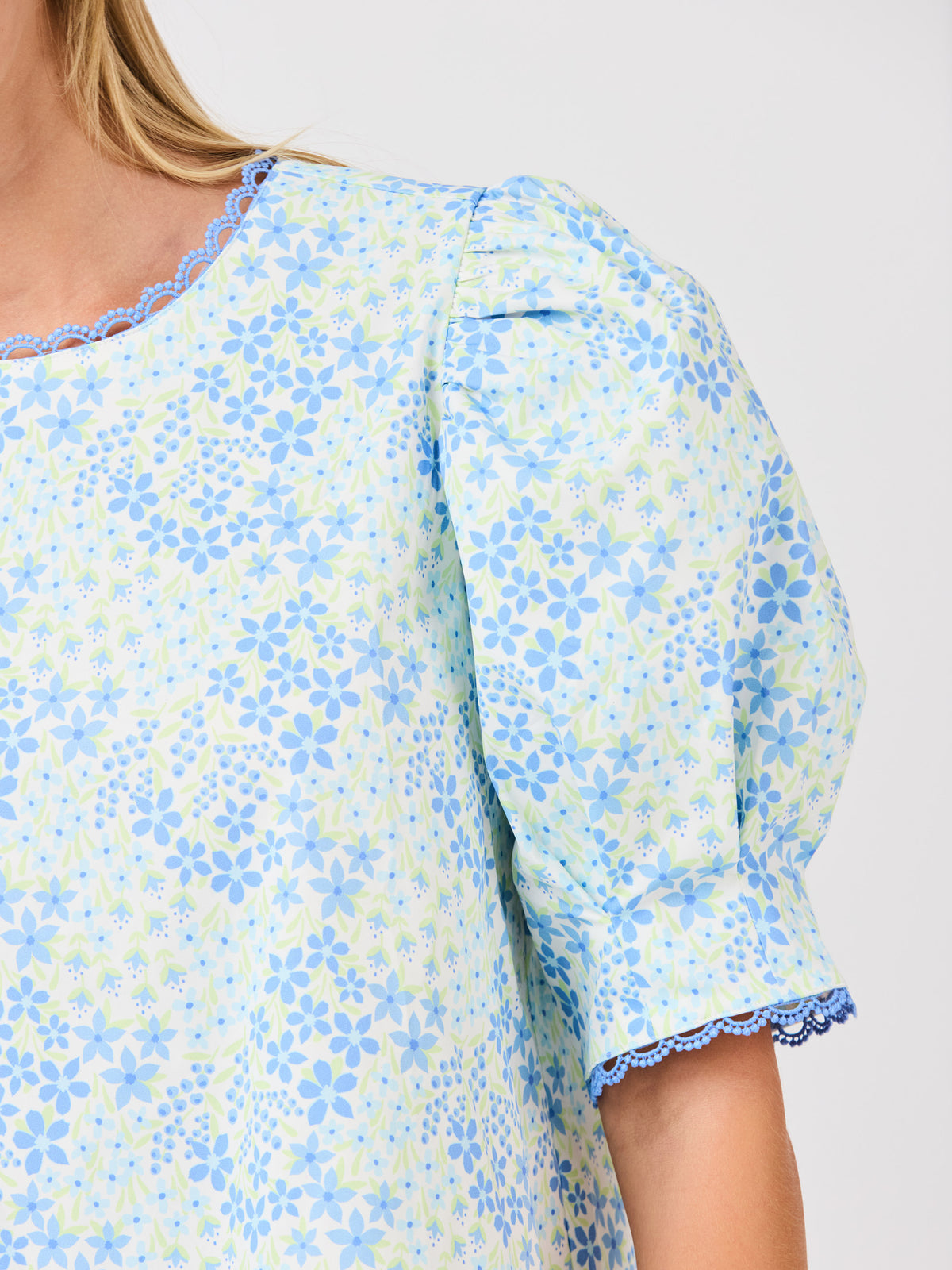Thea Top | Larkspur Fields Blue