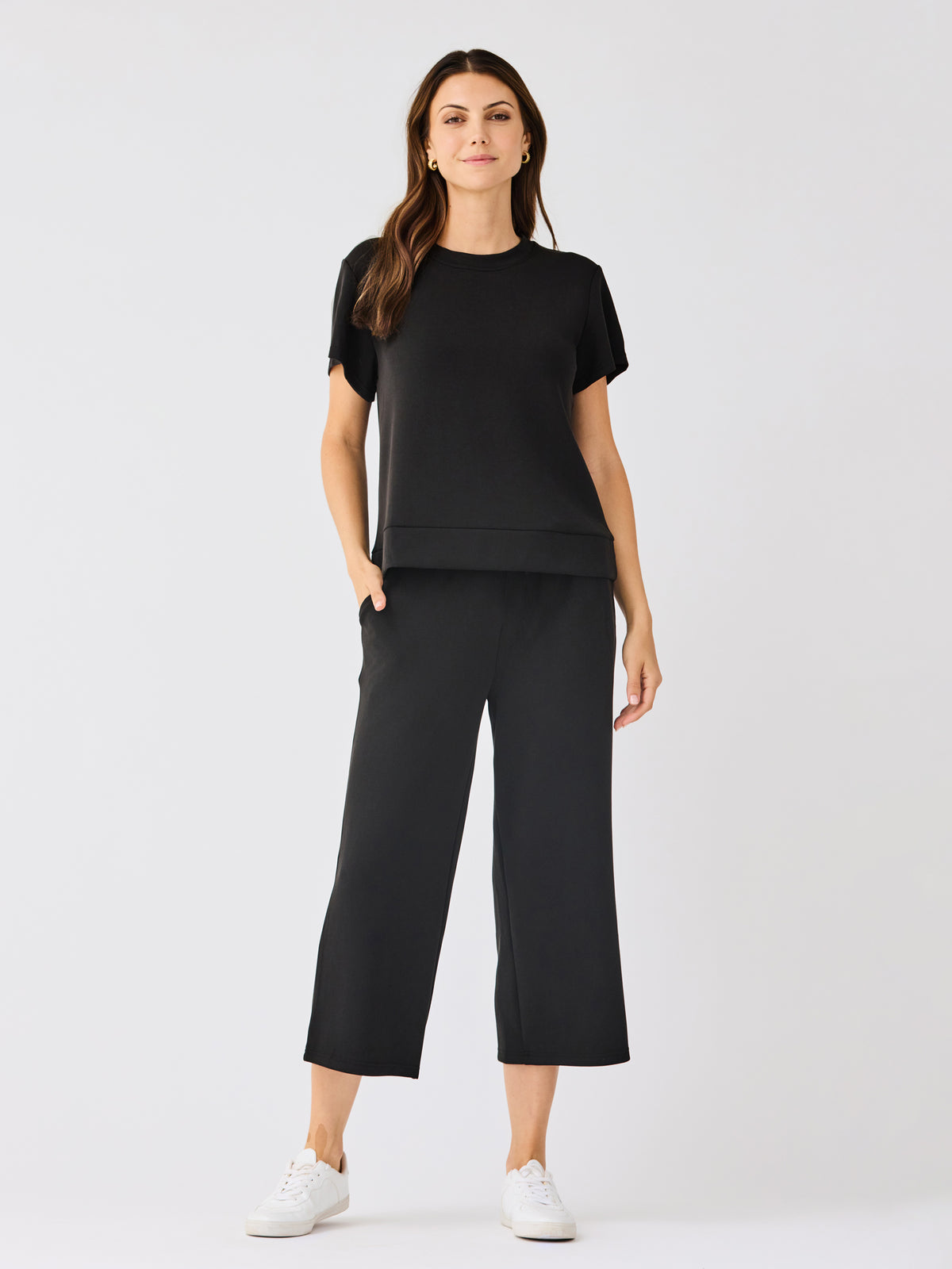 Sabrina Cropped Pants | Black