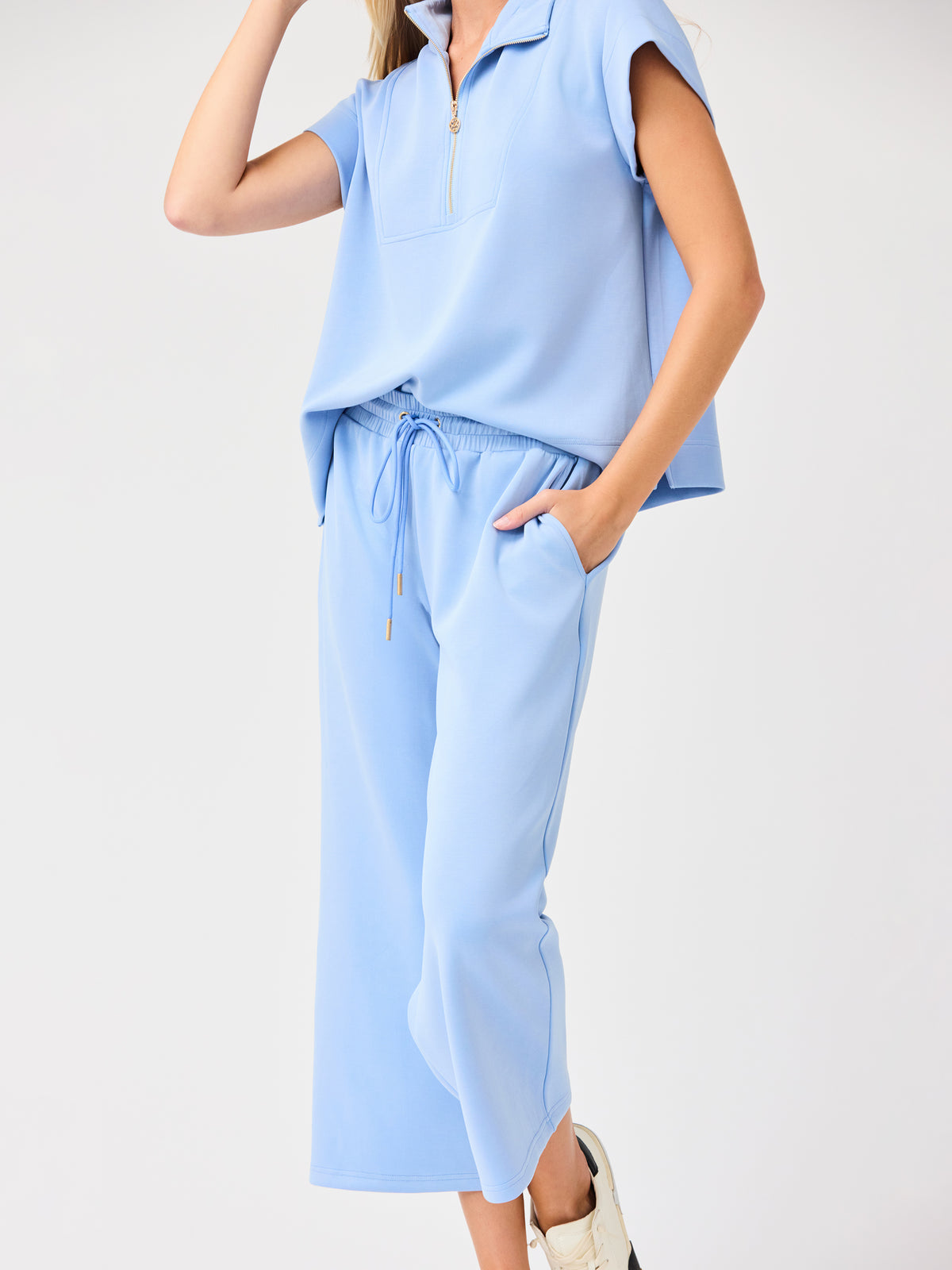 Sabrina Cropped Pants | Blue