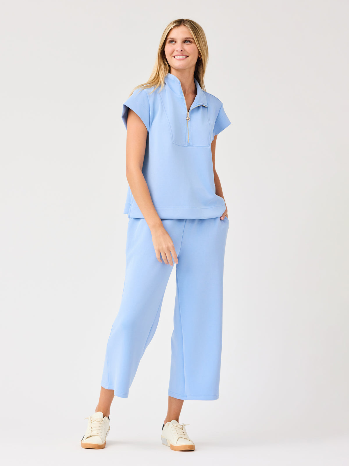 Sabrina Cropped Pants | Blue