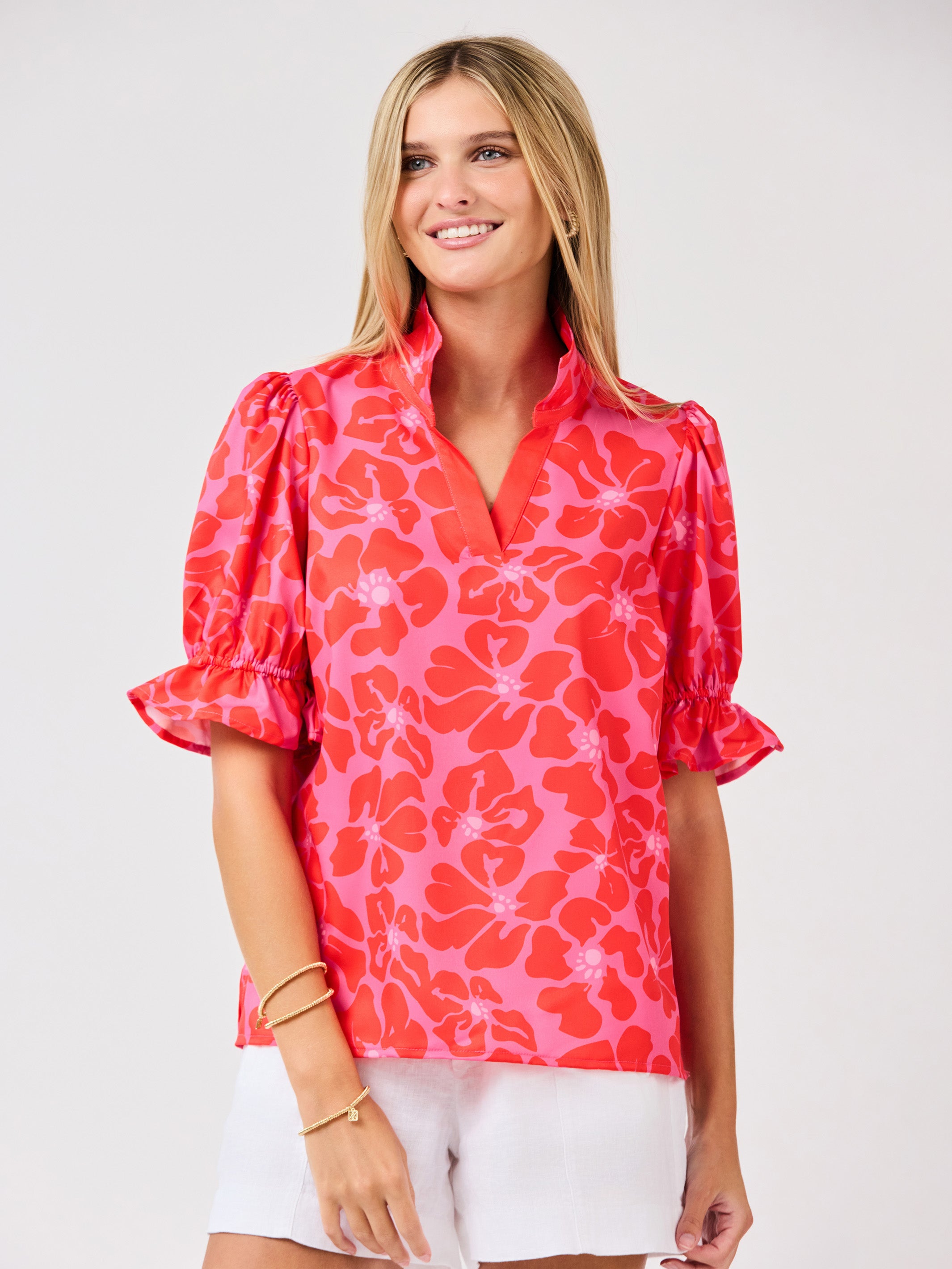 Jessica Top | Garden Samba Pink