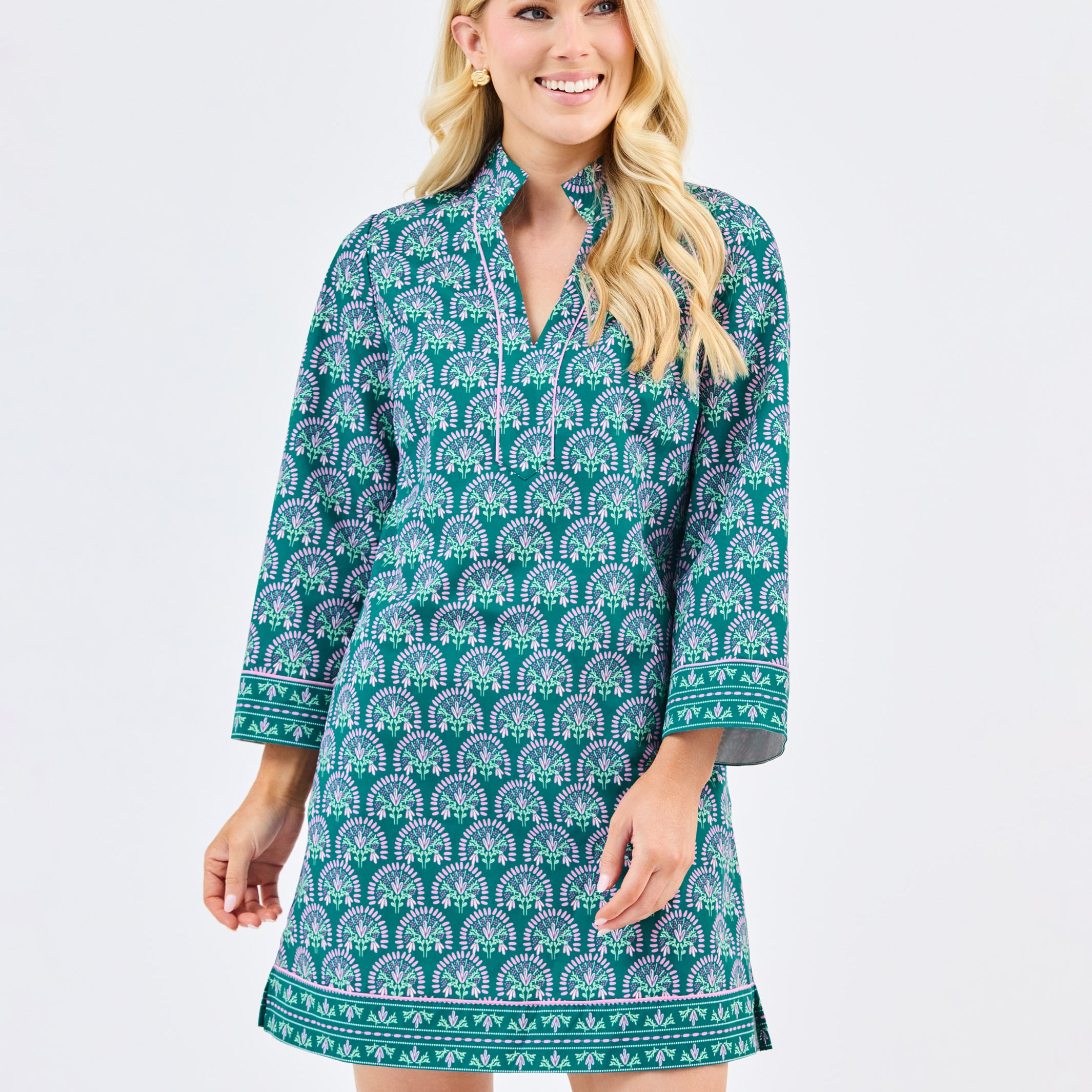 Brenda Dress | Sunshower Flora Ocean