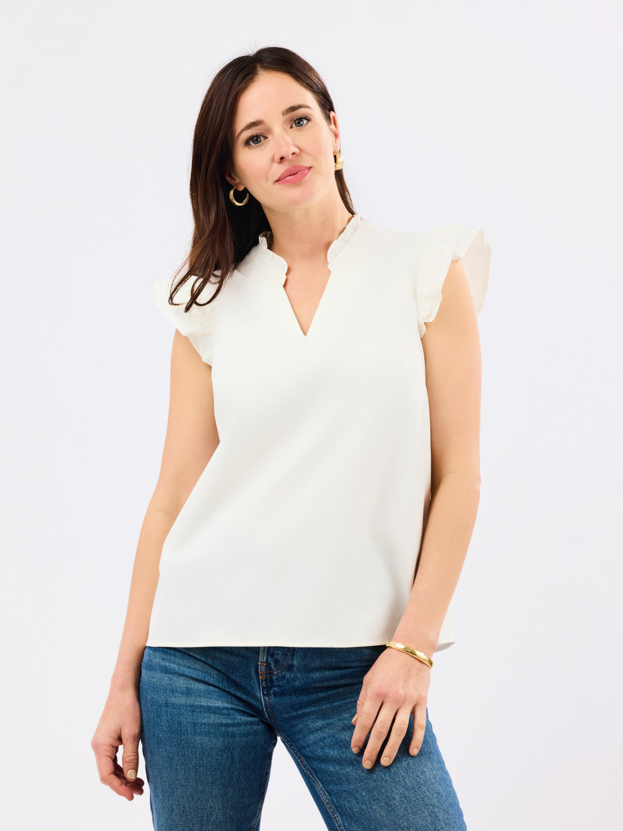 Leigh Top | White – Mary Square