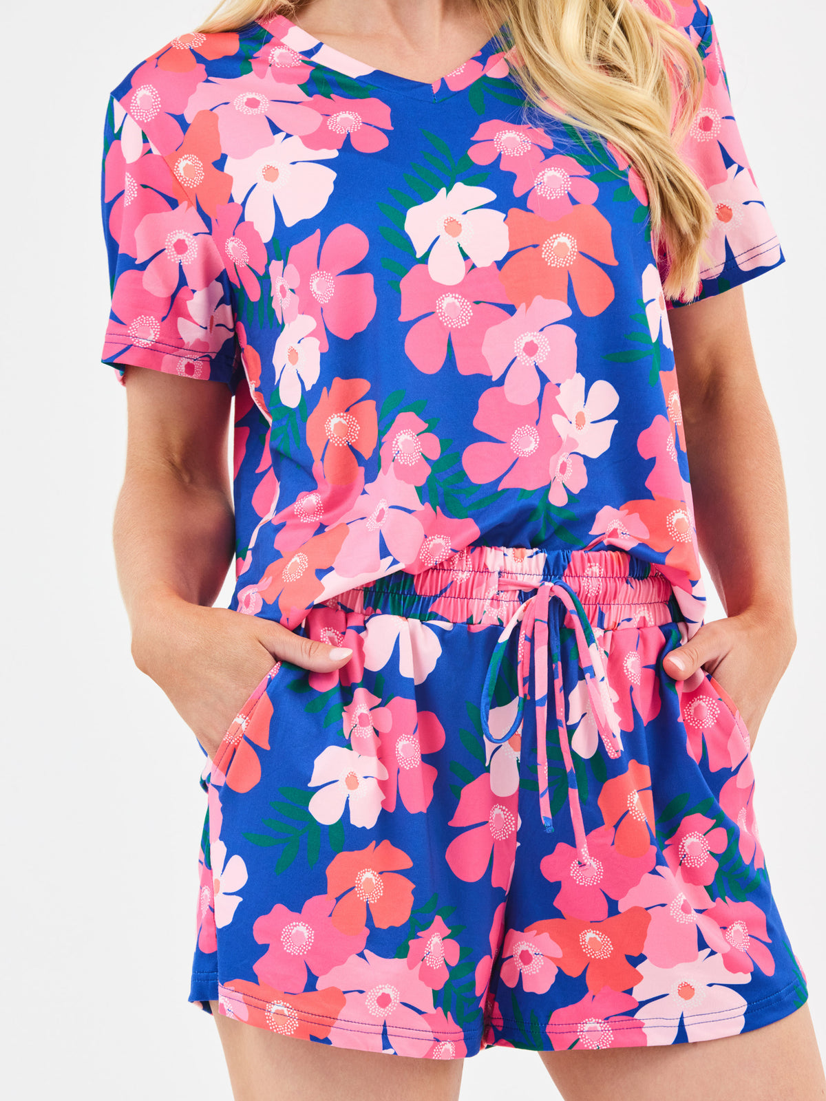Women's Alli Shorts Set | Petal Pop Blue