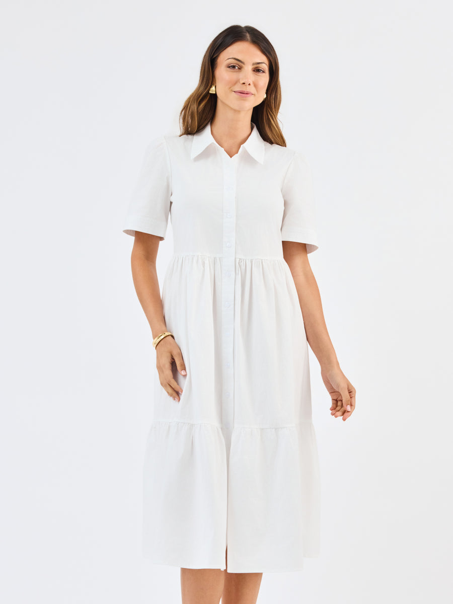 Jema Dress | White | 2X | Trendy Dresses For Women