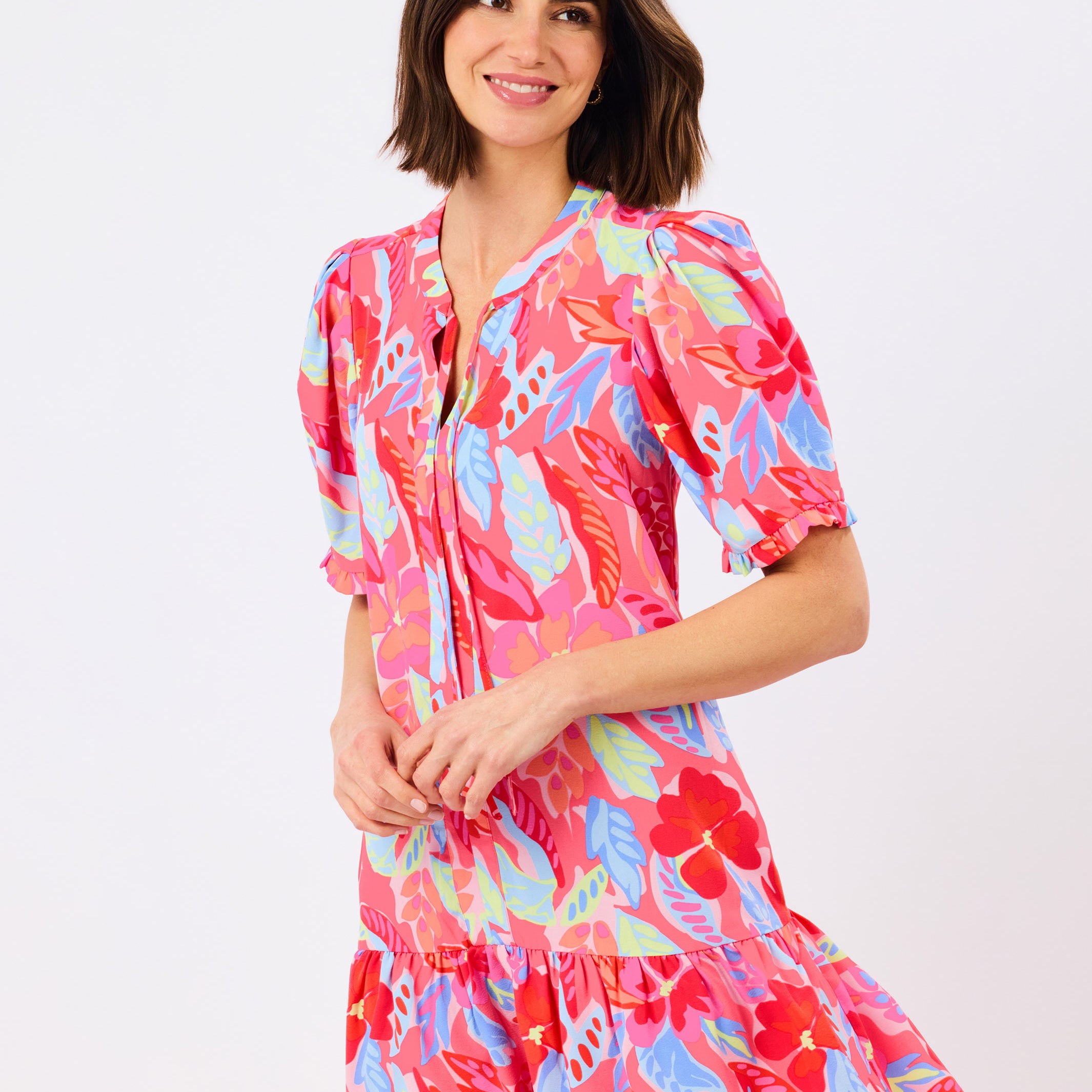 Natalia Dress | Fiji Breeze Pink