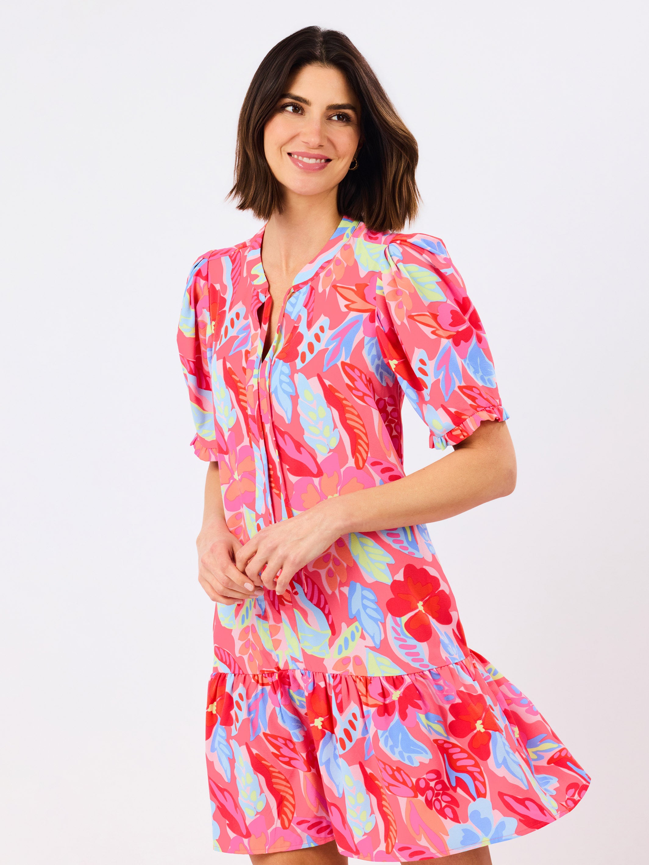 Natalia Dress | Fiji Breeze Pink
