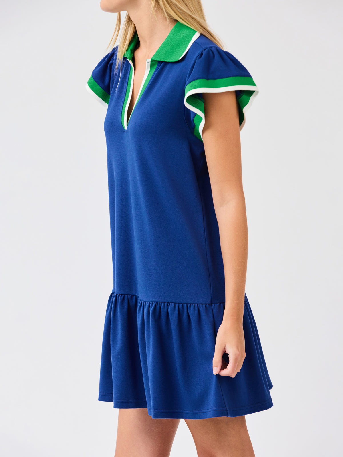 Carissa Dress | Navy + Green