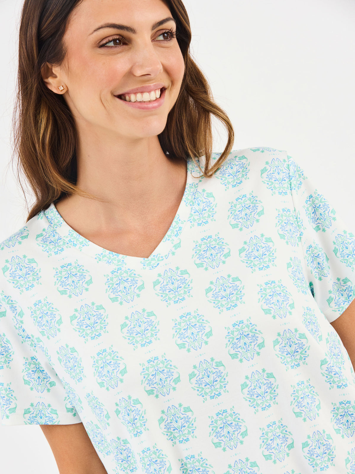 Women's Alli Shorts Set | Meadow Dreams Blue