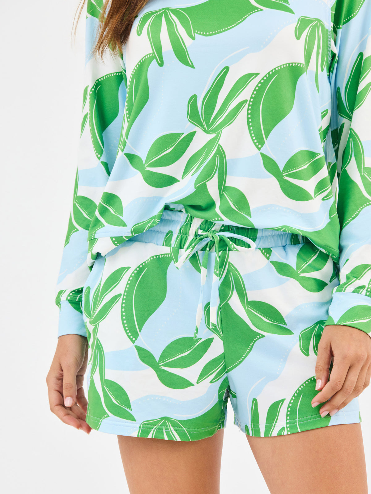 Women's Annie Shorts Set | In the Shade Green