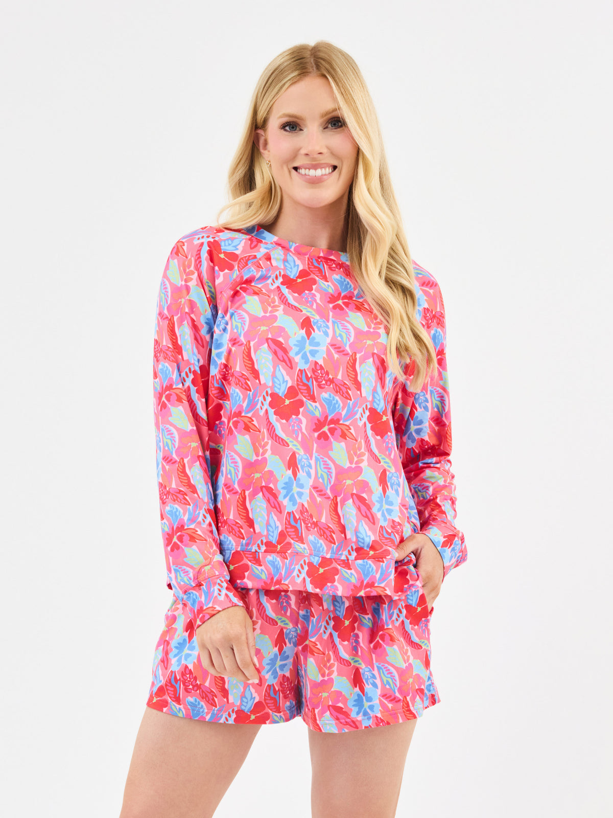 Women's Annie Shorts Set | Fiji Breeze Pink