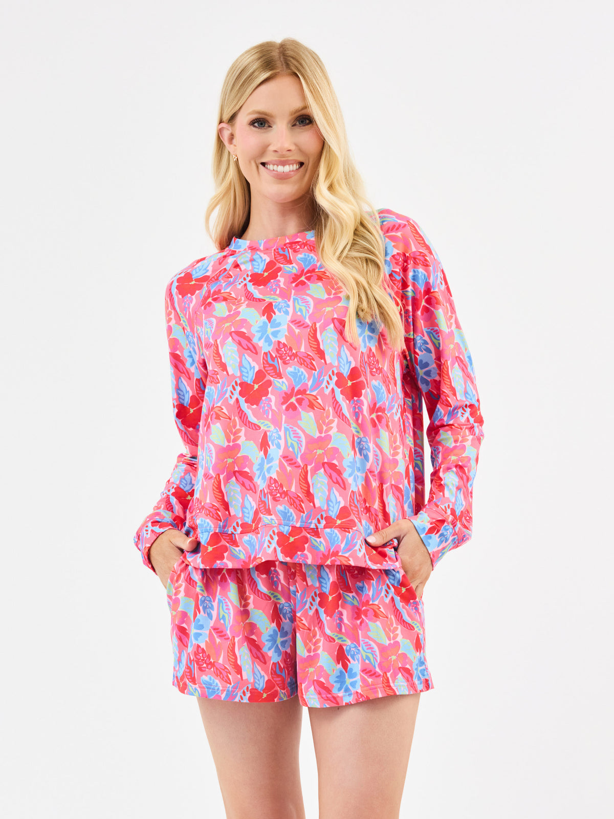 Women's Annie Shorts Set | Fiji Breeze Pink