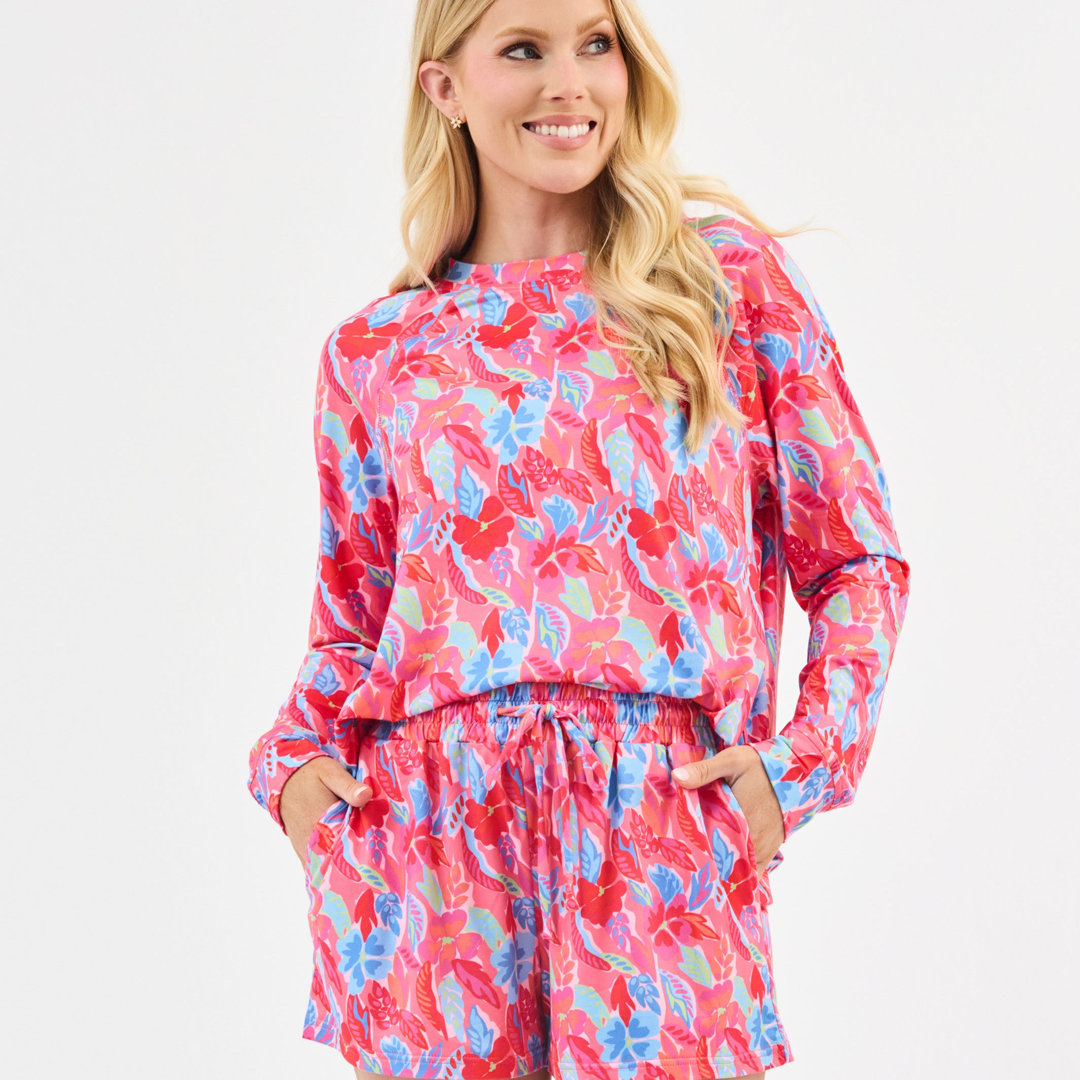 Women's Annie Shorts Set | Fiji Breeze Pink