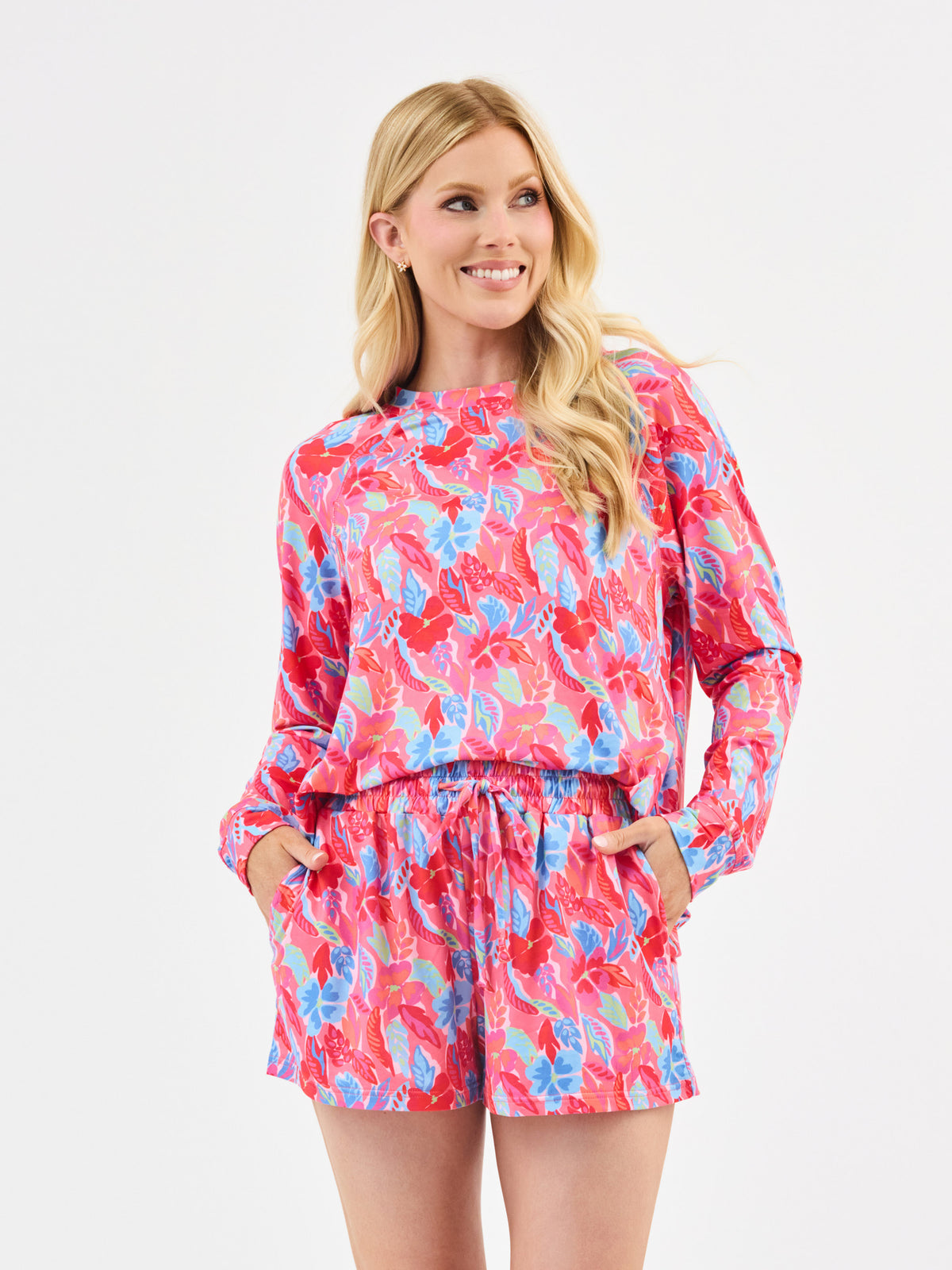 Women's Annie Shorts Set | Fiji Breeze Pink