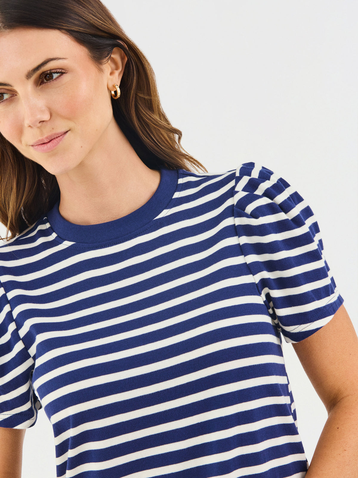 Carolina T-Shirt Dress | Navy + White Stripe