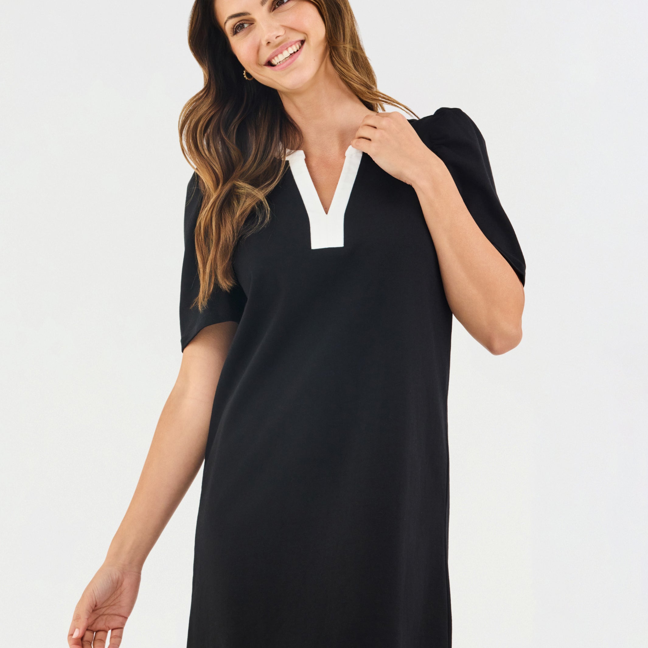 Adelyn T-Shirt Dress | Black