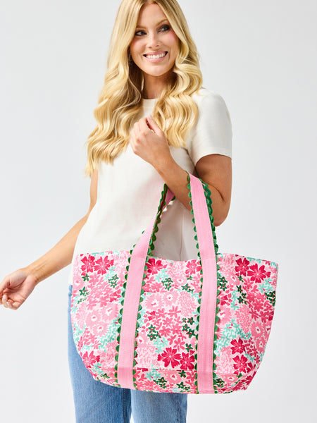 SUNDAY CART TOTE WDS PINK　新品・未使用 Capri Carryall Tote Bag | Petal Perfect Pink – Mary Square