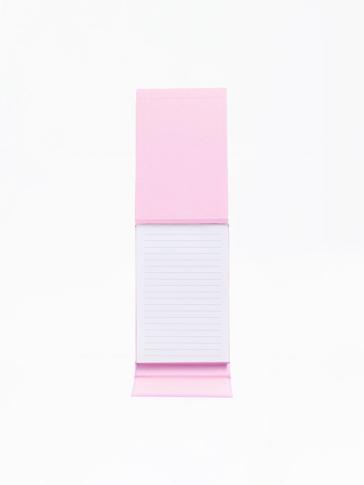Notepad with pink and white gradient on a white background
