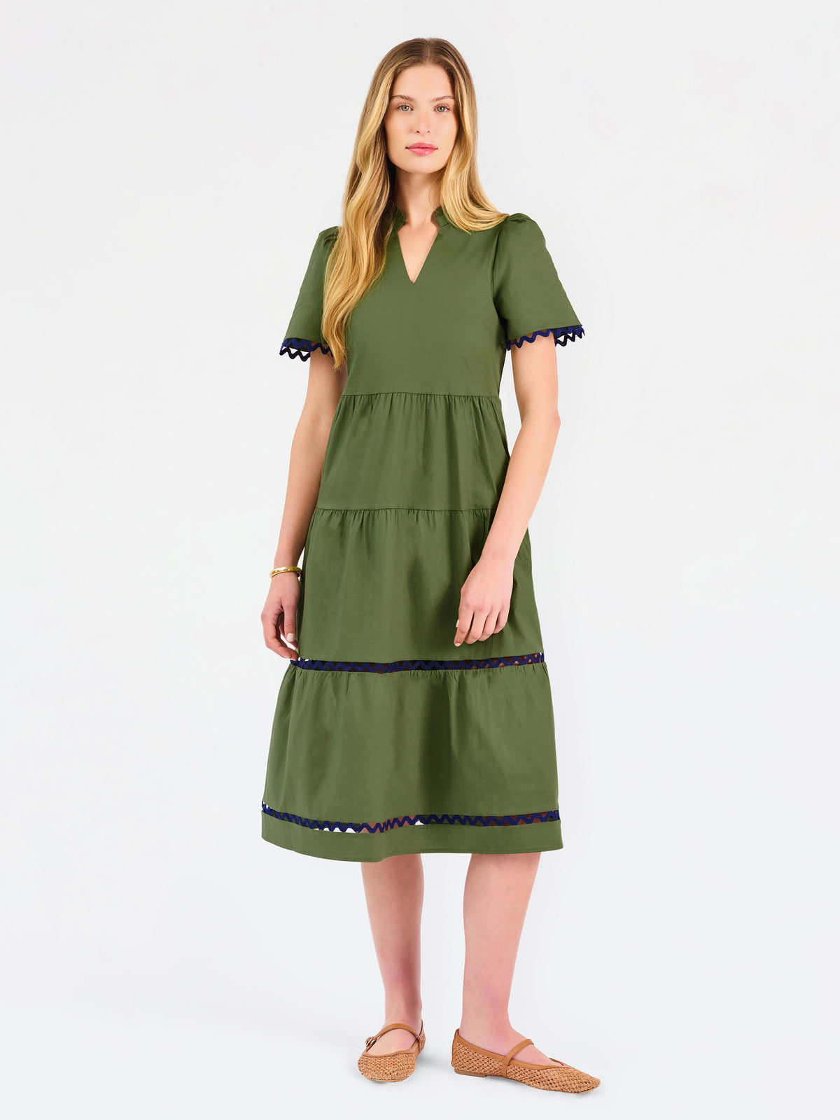 Ivy Midi Dress | Olive