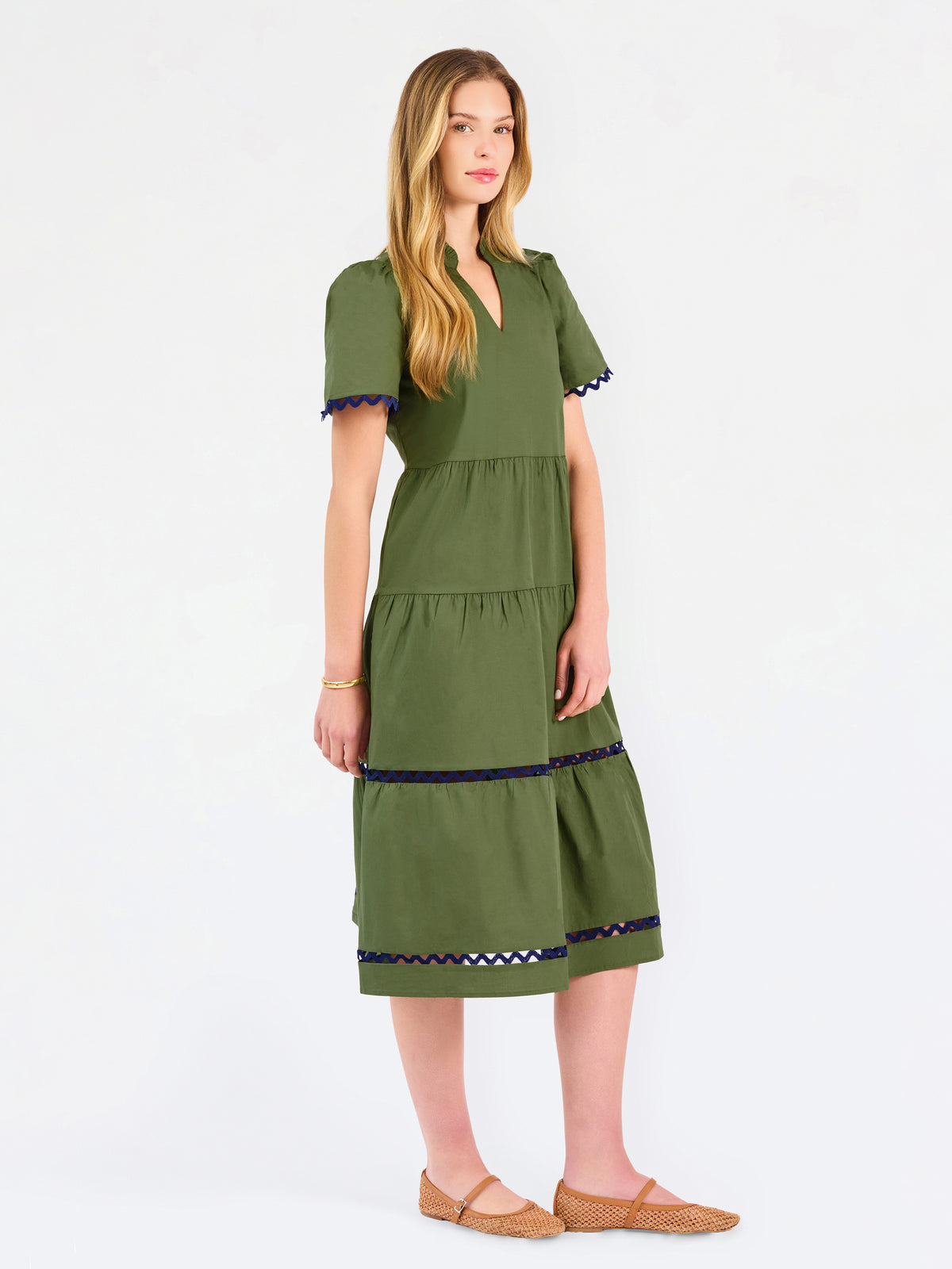 Ivy Midi Dress | Olive
